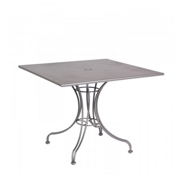 13l4su36 36 square Solid Top Wrought Iron Commercial Restaurant Dining Cafe Table Ornate Base